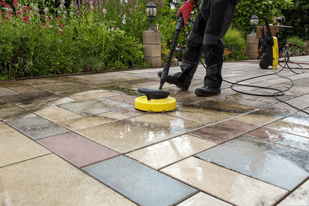 Pressure washing of patios in Houston (1)