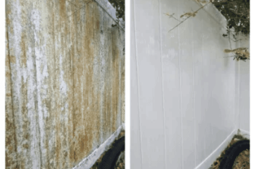 exterior cleaning with pressure washing in Houston